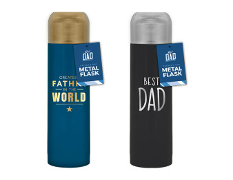 Father's Day Foil Metal Flask - Assorted