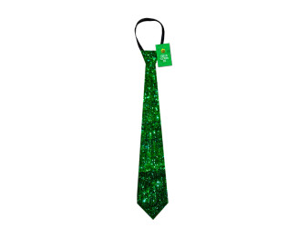 St. Patrick’s Day Green Sequin Tie 38cm