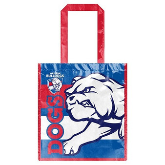 Western Bulldogs Laminated Shopping Bag