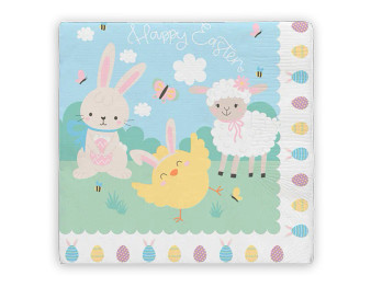 Easter Printed 3 Ply Napkins 20pk