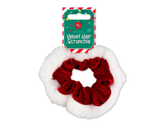 Velvet Christmas Hair Scrunchie