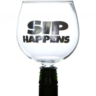 Sip Happens Wine Bottle Tipple Topper