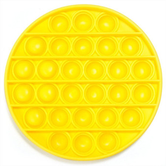 Yellow Round Push And Pop Toy