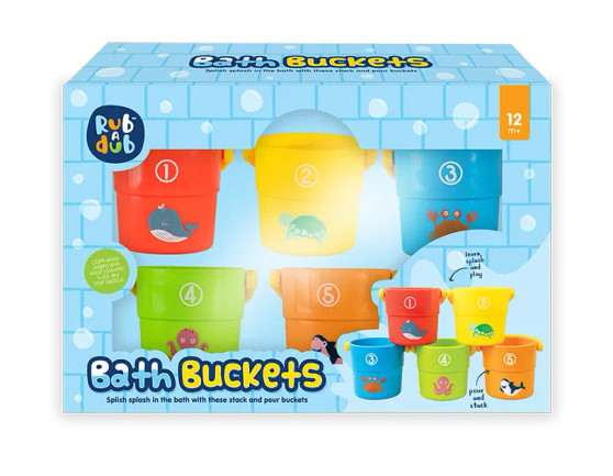 Bath Buckets 5Pk