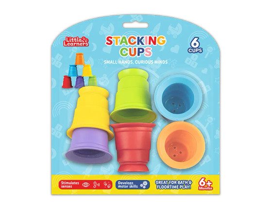 Little Learners Stacking Cups 6pk
