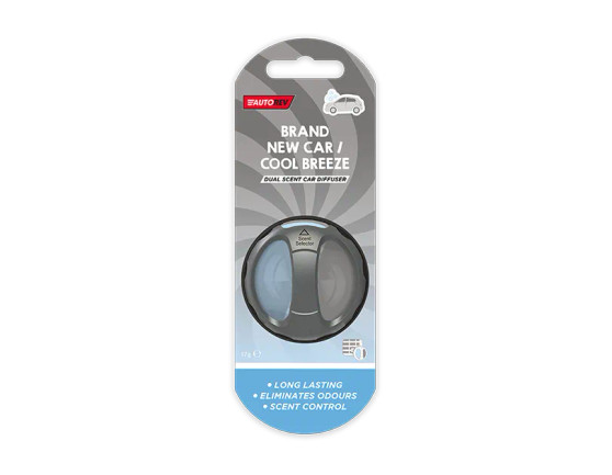 Car Diffuser Dual Scent Air Freshener - Brand New Car/Cool Breeze
