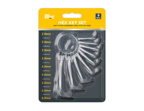 Hex Key Set 9pk