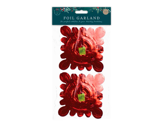 Red Foil Garland - 2 Pack