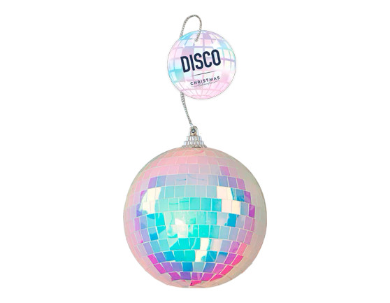 Hanging Iridescent Disco Ball Bauble