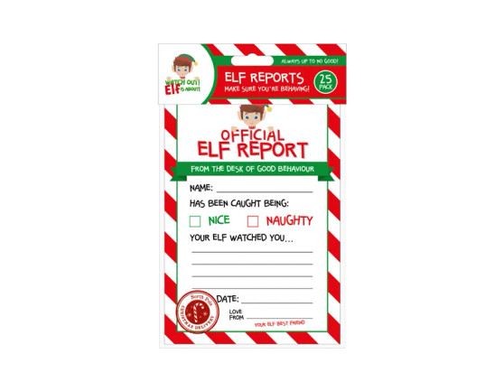 Elf Reports - 25 Pack
