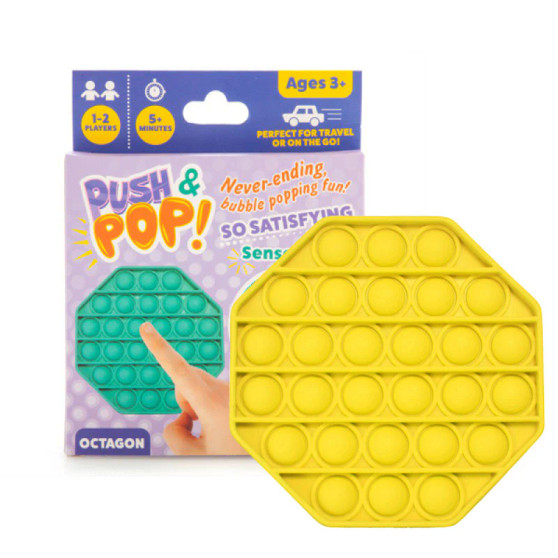 Push & Pop Octagon Yellow