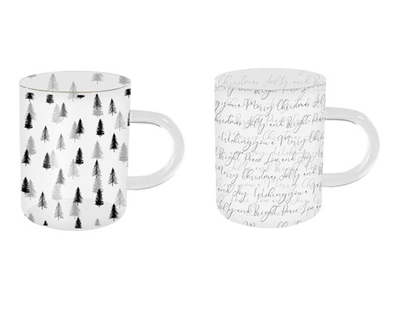 Christmas Nordic Glass Mug