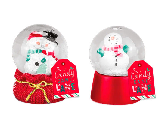 Mini Resin Glitter Snow Globe 6cm - Assorted