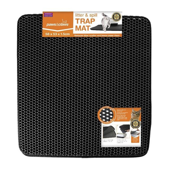 Paws & Claws Dual Layer Cat Litter Trap Mat