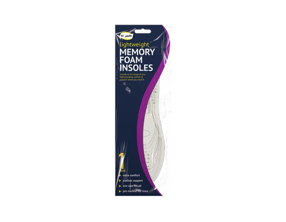 Memory Foam Insoles - 1 Pair