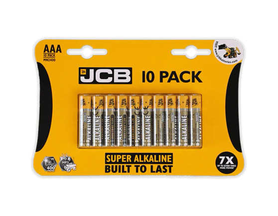 JCB Batteries Super Alkaline 10 Pack