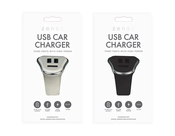 Three Port USB Car Charger