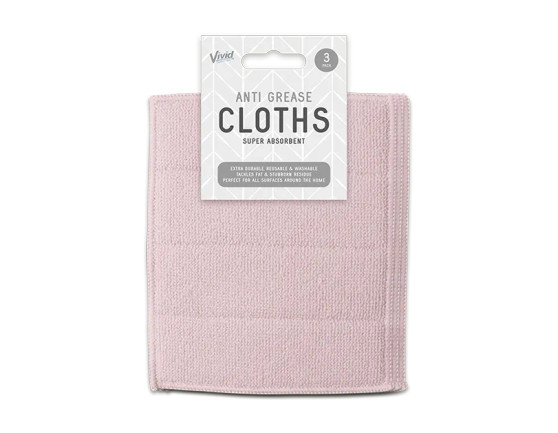 Anti Grease Pads 3 Pack - Pink