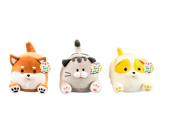 Plush Cat & Dog 19cm - Assorted