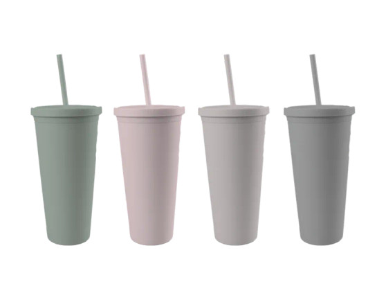 Natural Reusable Cold Cup 600ml