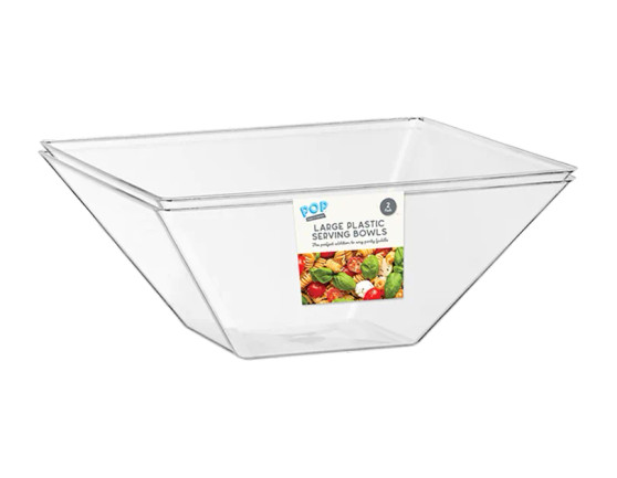 Large Plastic Serving Bowls 2pk
