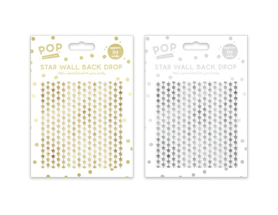 Metallic Star Wall Back Drop