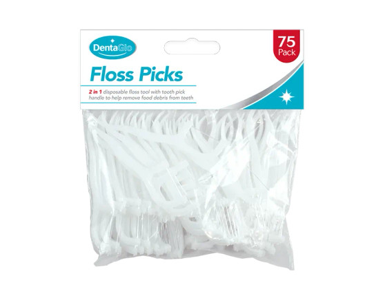 Dental Floss Toothpicks 75pk