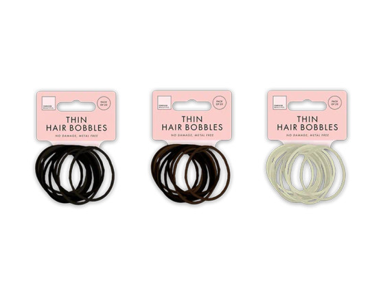 Natural Thin Hair Bobbles 20pk