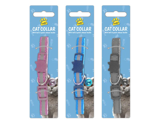 Cat Collar With Bell - Assorted