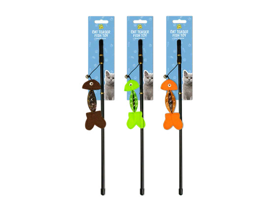 Cat Teaser Fish Toy - Assorted