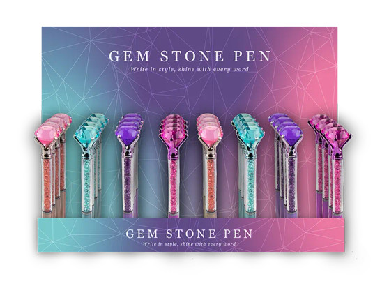 Gem Stone Pen - Assorted