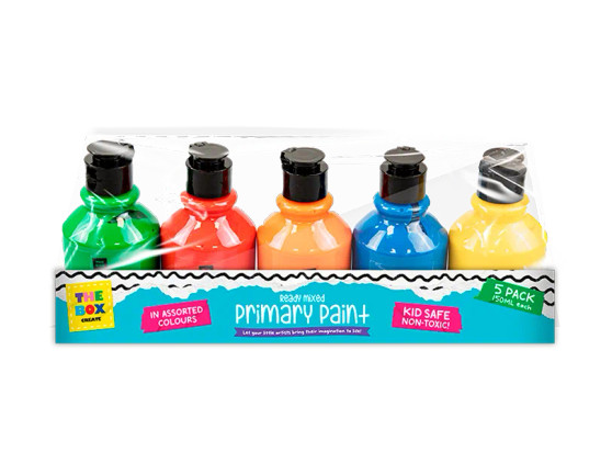 Ready Mixed Primary Paint 5pk