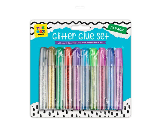 Glitter Glue Pens - 10 Pack