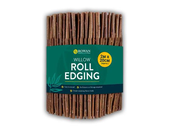 Willow Roll Lawn Edging 2M