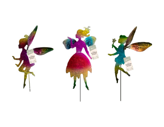 Metal Fairy Stake Multicolour - Assorted