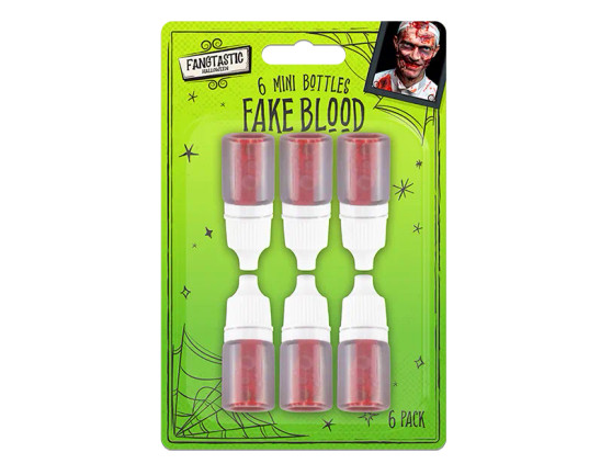 Halloween Blood Drop Mini Bottles 6pk