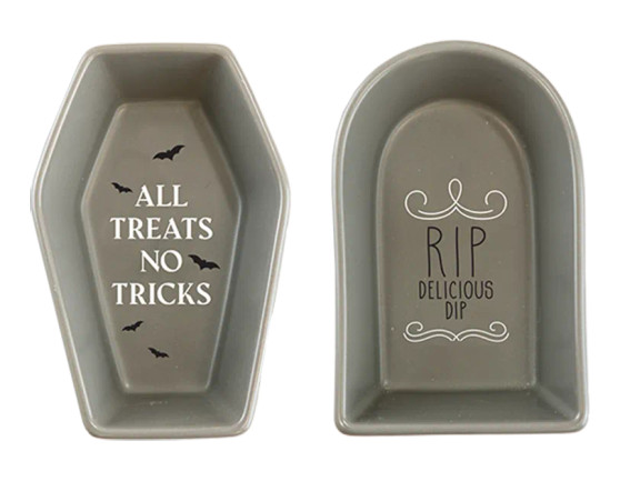 Grave Stone Ceramic Dip Bowls - Assorted