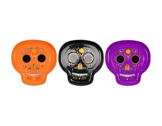 Halloween Sugar Skull Tray - Assorted
