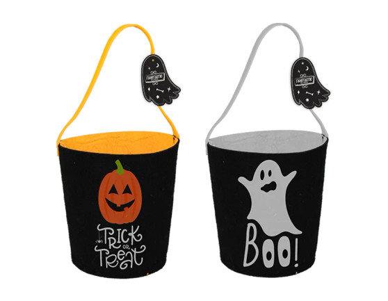 Felt Treat Bucket 18cm - Assorted