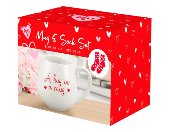 Valentines Mug & Socks Set