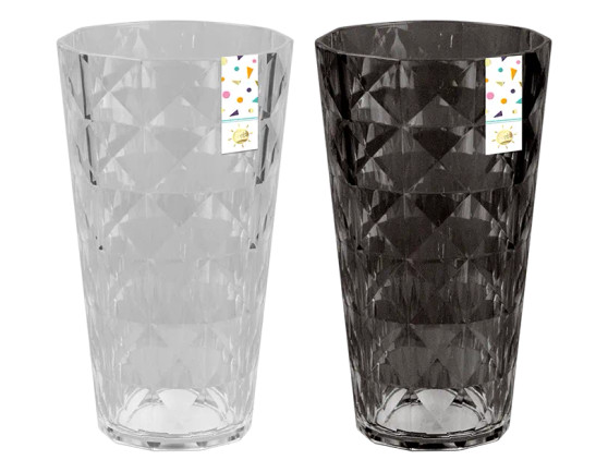 Diamond Plastic Tumbler 16cm - Assorted