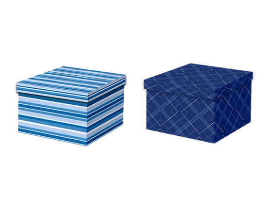 Father's Day Square Gift Box 16x16cm - Assorted