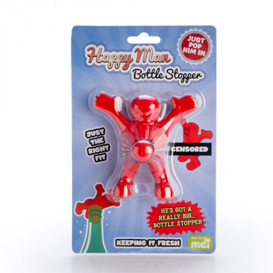 Happy Man Bottle Stopper