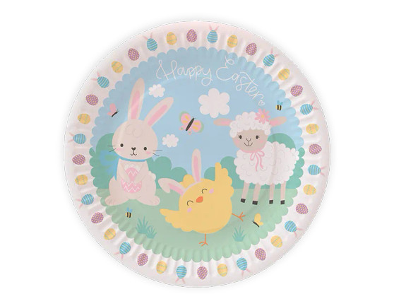Easter Printed Paper Plates 10pk - Plastic Free