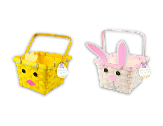 Easter Character Woven Basket - Assorted