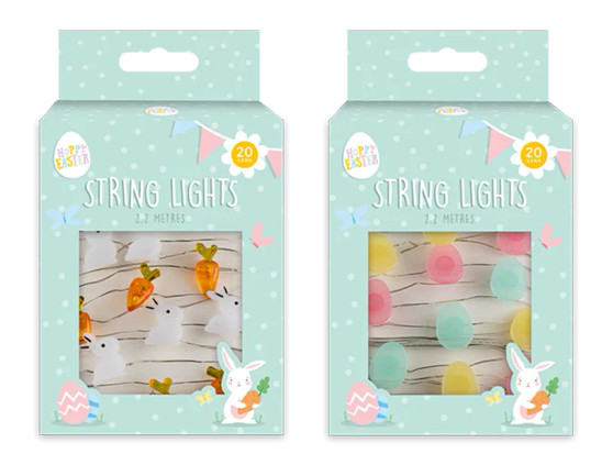 Easter Micro Wire String Lights 2.2M - Assorted