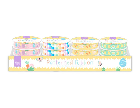Easter Patterned Ribbon 1.8cm x 2m - Assorted