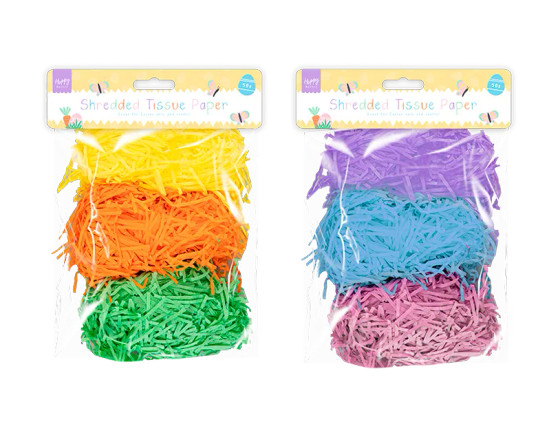Easter Shredded Tissue Paper 50G - Assorted