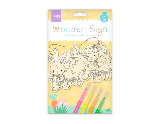 Easter Colour Your Own Wooden Sign