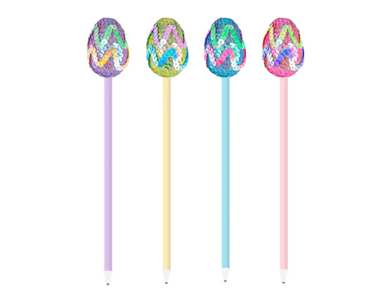 Easter Sequin Egg Pen - Assorted